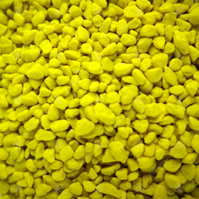 1kg Yellow Coloured Aquatic Gravel Premium Natural Bottom Fish Tank Stones