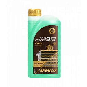 1L Pemco Antifreeze Coolant Green Longlife High Specification Ready To Use -40
