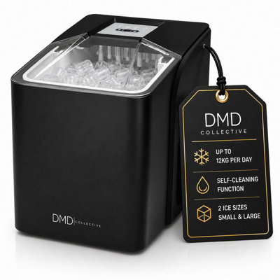 1L Portable Ice Maker with Self-Cleaning, 8 Cubes in 6 Mins