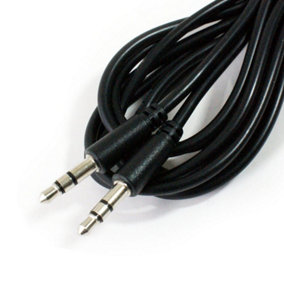1m 3.5mm Slim Micro Jack Headphone Cable Plug to Plug Male Aux Auxiliary Lead