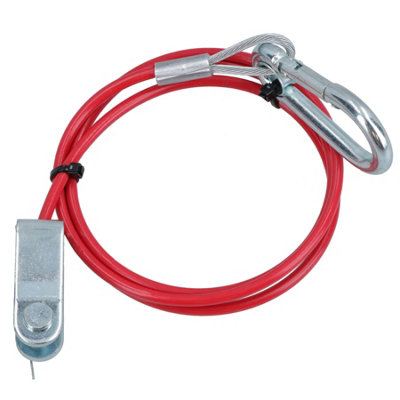 1m 3mm Braked Trailer Break Away cable with Clevis End