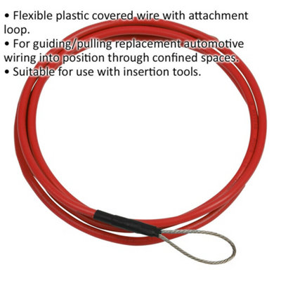 1m Flexible Wire Guide Tool with Attachment Loop - Automotive Wiring Tool