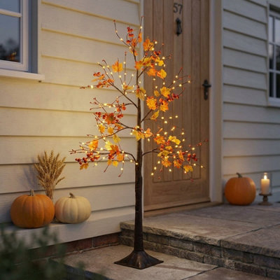 1M Illuminated Maple Leaf Tree Display