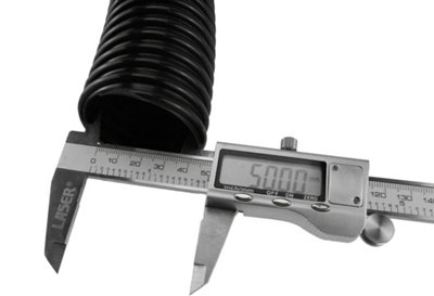 1m length of 50mm (2") corrugated flexible pond hose with matching hose clamps for use with pumps - 4