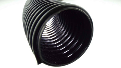 1m length of 50mm (2") corrugated flexible pond hose with matching hose clamps for use with pumps - 6