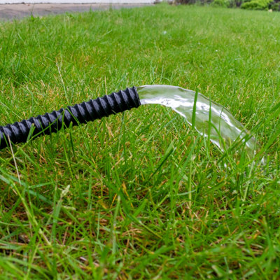 1m length of 50mm (2") corrugated flexible pond hose with matching hose ...