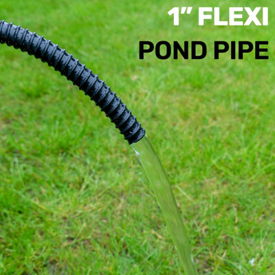 1m length of flexible 25mm corrugated hose for garden pod pumps - 7