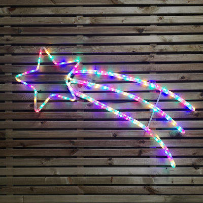 1m Multicoloured LED Flashing Indoor Outdoor Shooting Star