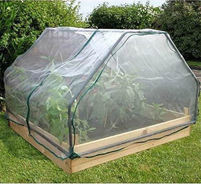 1m Square Cloche Raised Bed Insect Net Cover