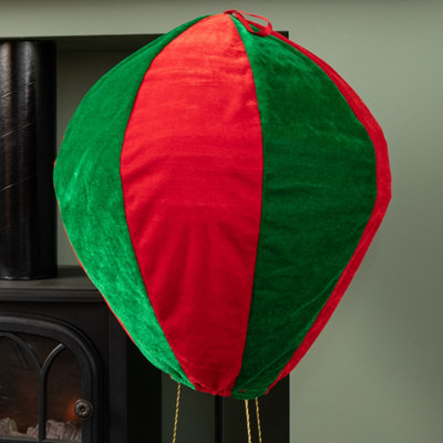1m Tall Plush Snowman Christmas Hot Air Balloon with Extension