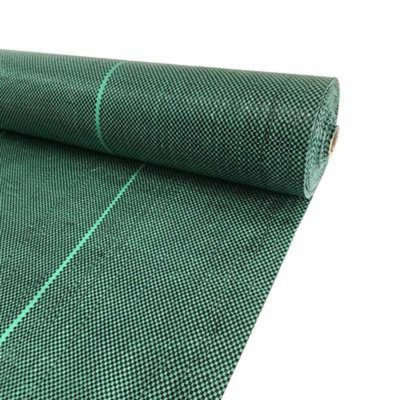 1m x 100m Yuzet 125gsm Premium Extra Tough Green Weed Control Fabric Ground Cover Membrane