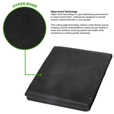 1m x 10m Non Woven Garden Boarder Weed Control Fabric