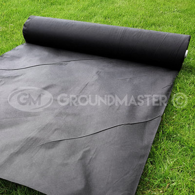 1m x 25m Non Woven Garden Boarder Weed Control Fabric + 50 Pegs