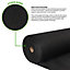 1m x 25m Non Woven Garden Boarder Weed Control Fabric