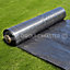 1m x 25m Weed Suppressant Garden Ground Control Fabric + 50 Pegs
