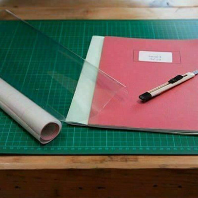 1m x 45cm Alkor Transparent Clear Matt Self Adhesive Sticky Back Plastic Vinyl