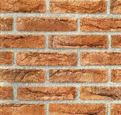 1m x 45cm HOUSE RED BRICK STICKY BACK DCFIX SELF ADHESIVE VINYL WRAP