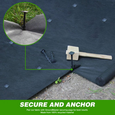 1m x 50m Non Woven Garden Boarder Weed Control Fabric - 5