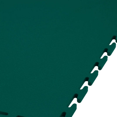 1m2 Premium Smooth Green Garage Floor Tiles