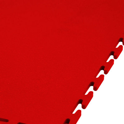 1m2 Premium Smooth Red Garage Floor Tiles