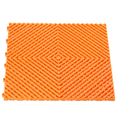 1m2 Vented Orange Garage Floor Tiles