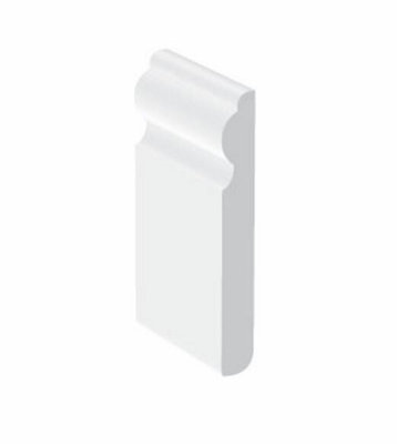 1Mtr 125mm X 16mm Ogee Skirting Pvc