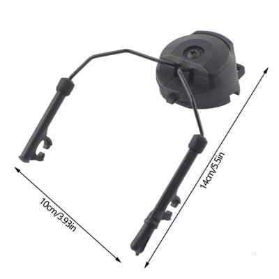1Pair Black Helmet Arc Rail Adapter Set for Peltor Comtac Headsets