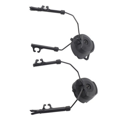 1Pair Black Helmet Arc Rail Adapter Set for Peltor Comtac Headsets