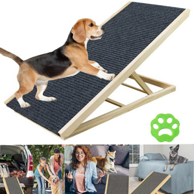 1pc Adjustable Heights Dog Pet Ramp Foldable Stairs Non-Slip Ramp for ...