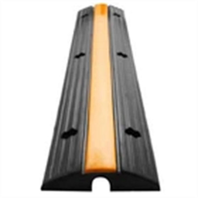 1PC-Heavy Duty Rubber Cable Protector Ramp 1-Channel Floor Hose Wire ...