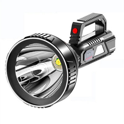 1PC-LED Searchlight Spotlight Big Beam Flashlight USB Rechargeable ...
