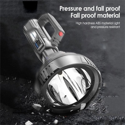 1PC-LED Searchlight Spotlight Big Beam Flashlight USB Rechargeable ...