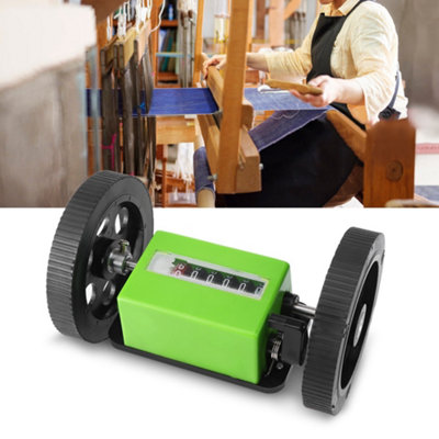 1pc Mechanical Length Counter Meter Counter Rolling Wheel Green