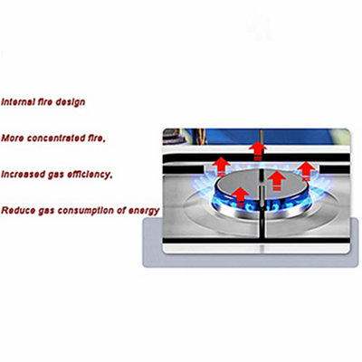 1pc Portable Gas Stove 3 Burner Desktop Cooker Cooktop LPG Outdoor ...