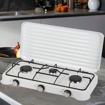 1pc Portable Gas Stove 3 Burner Desktop Cooker Cooktop LPG Outdoor ...
