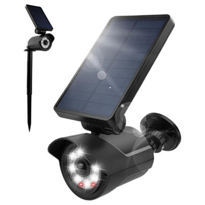 1pc Solar Dummy Security Camera CCTV with LED Light PIR Motion Sensor ...