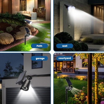 1pc Solar Dummy Security Camera CCTV with LED Light PIR Motion Sensor ...