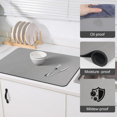 1pcs 45cm Dish Drainer Rack Coffee mat Coffee Machine mat Dish Rack ...