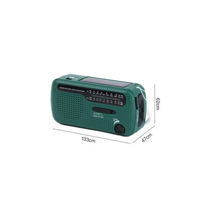 1Pcs Orange Emergency Radio, Solar Hand Crank Radio with LED Flashlight ...