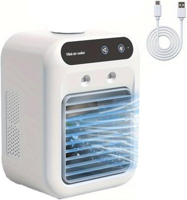1pcs White Portable Ac Unit Evaporative Cooler Portable Ac Stay Chilling