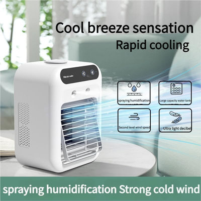 1pcs White Portable Ac Unit Evaporative Cooler Portable Ac Stay Chilling