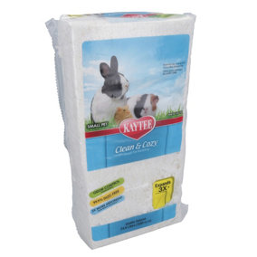 1PK 24.6L White Clean & Cozy Small Animals Bedding 99% Dust Free Odor Control