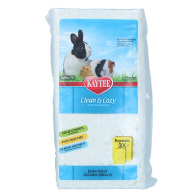 1PK 24.6L White Clean & Cozy Small Animals Bedding 99% Dust Free Odor Control