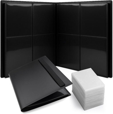 trading card binder card guard album 100 pages Baseball Card Binder-White Baseball Card Collector – RingBinderDepot.com main image 1