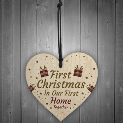 1st Home Together Personalised Christmas Bauble Tree Decoration New Home Gift Keepsake