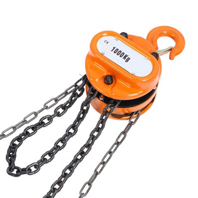 1T Chain Puller Block Hoist with Hook-Hand Tool for Lifting Chains