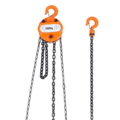 1T Chain Puller Block Hoist with Hook-Hand Tool for Lifting Chains
