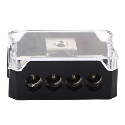 1x 0GA In&4x 4GA Out Car Audio Power Supply Distribution Block Splitter