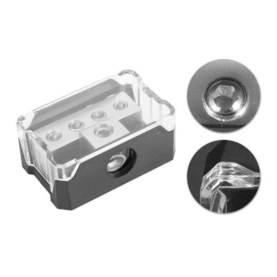1x 0GA In&4x 4GA Out Car Audio Power Supply Distribution Block Splitter