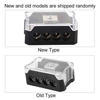 1x 0GA In&4x 4GA Out Car Audio Power Supply Distribution Block Splitter